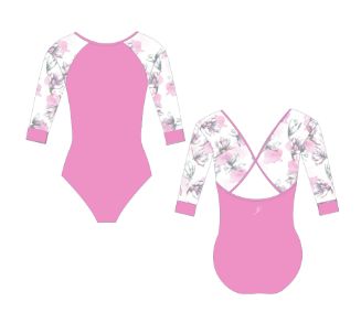 Energetiks Aurora Child Aida Leotard - Rose Pink, Size: S (6-7)
