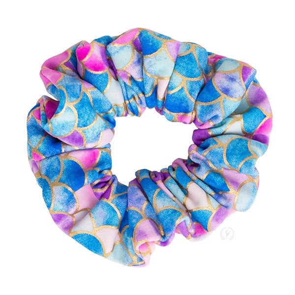 Shimmering Scallop Hair Scrunchie