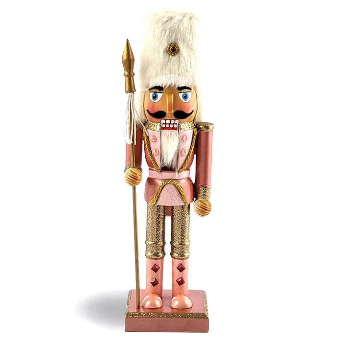 10" Rose Gold Nutcracker