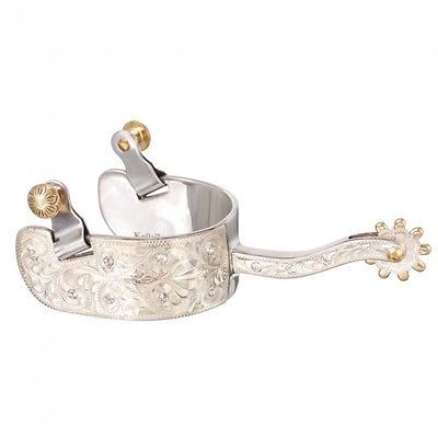 Tough 1 Mens Equitation Show Spurs w/crystals