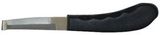 Hoof Knife double edged black plastic handle