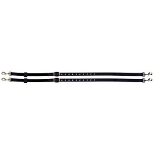 Nylon side Reins w/Elastic Black
