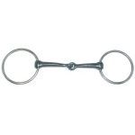 TOPHAND Black Snaffle  s/s rings
