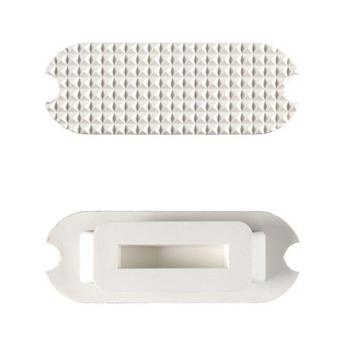 ISI-STIRRUPS - STAINLESS STEEL, SIZE 120 MM WITH WHITE RUBBER PAD