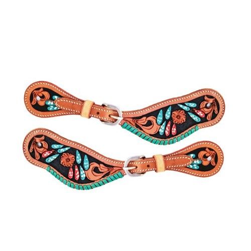 Fort Worth Ladies Spur Strap- Cactus Turquiose