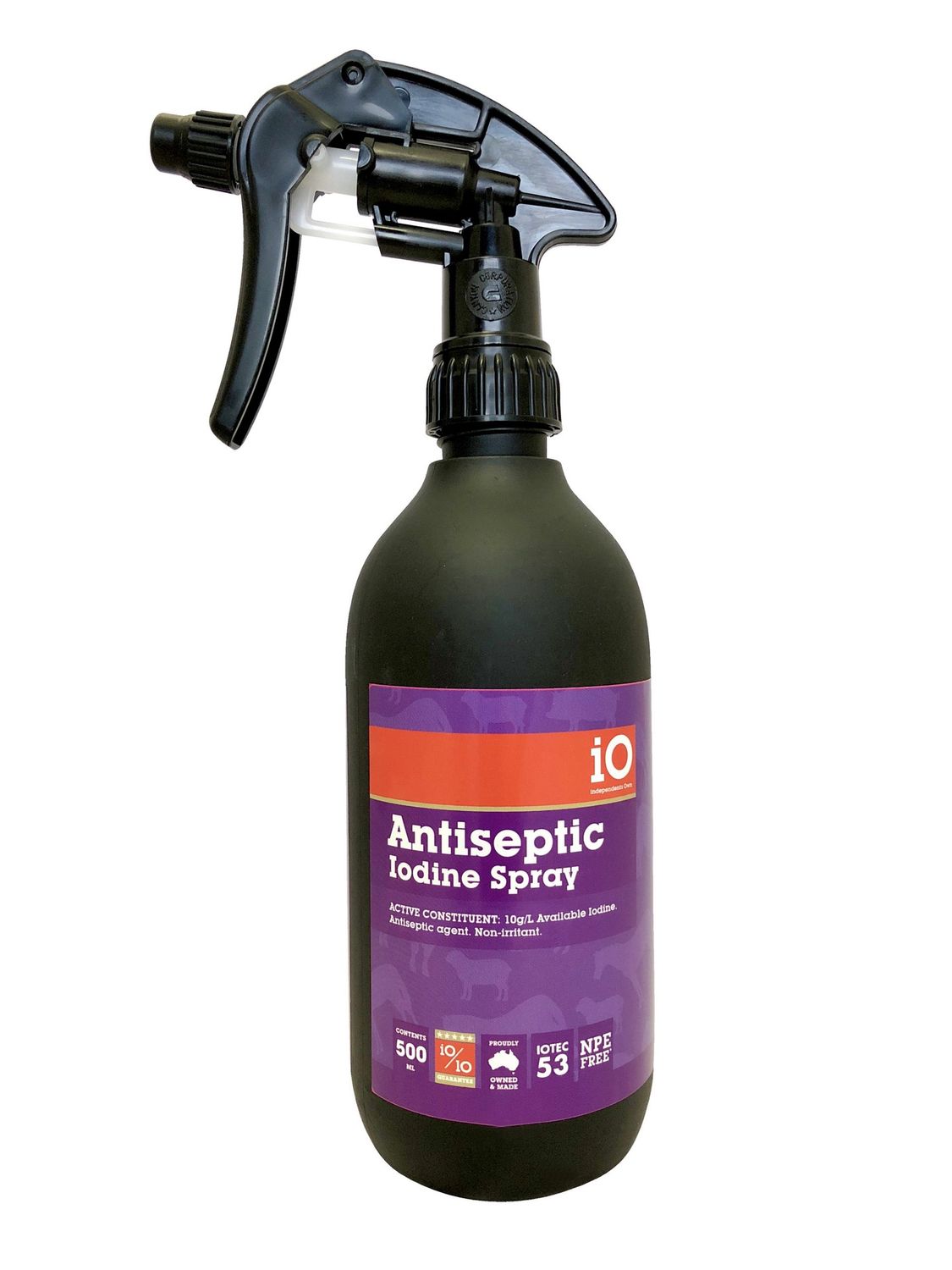 iO Antiseptic Iodine Spray, Size: 500ml