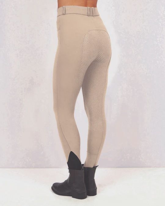 Huntington Tori Breeches with Full Gel Seat, Size: 18, Color: Beige