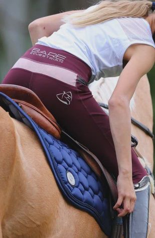Bare Equestrian - Youth Performance Riding Tights - Ruby Rose, Size: Childs 6/8