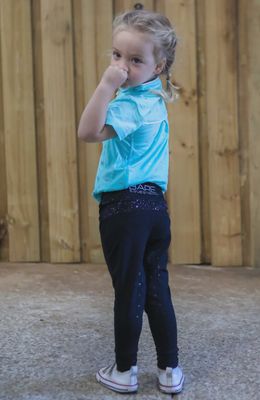 BARE Equestrian - Babes Quarter Zip Shirt - Princess Teal