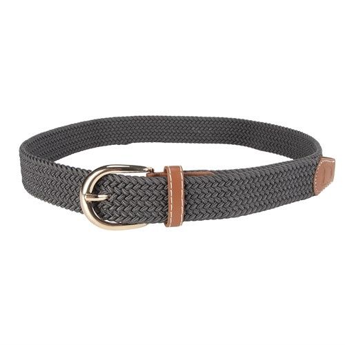 Huntington Grey Braided Equestrian Belt