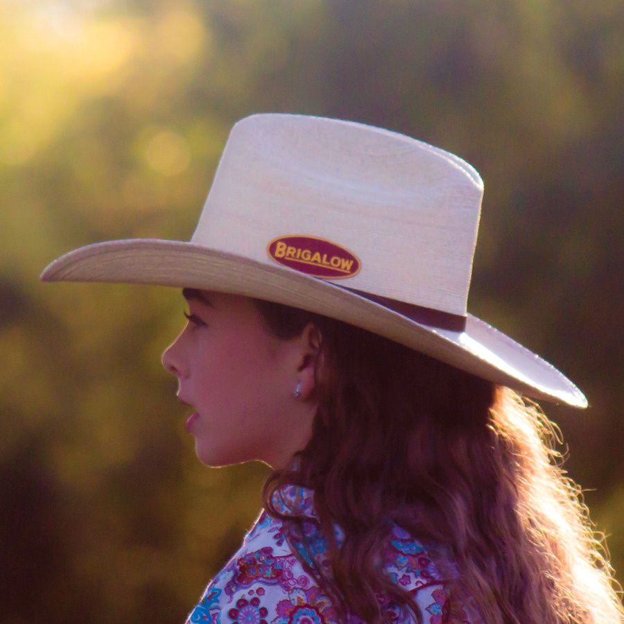 Brigalow Straw western hats Palm Leaf - Natural