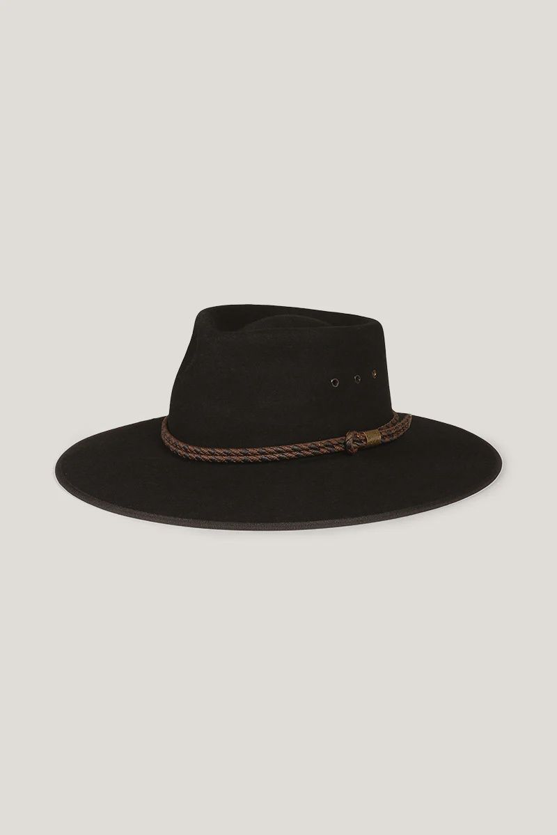 Ringers Western Felt Black Minamura hat