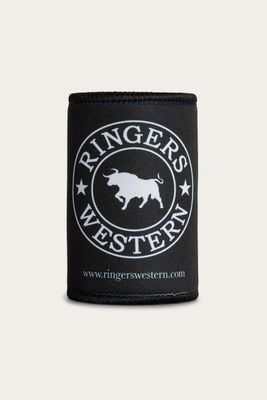 Black/White Ringers Western Stubby Cooler