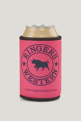 Pink Ringers Western Stubby Cooler