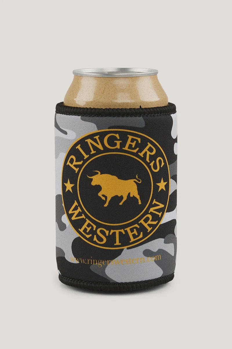 Grey Camo Ringers Western Stubby Cooler