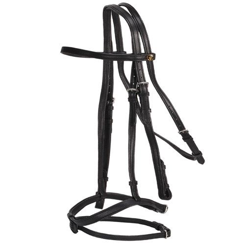 Jeremy &amp; Lord Nappa Snaffle Bridle Black