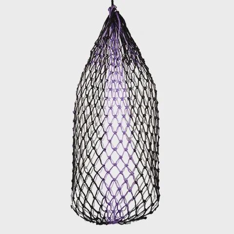 Hay Net Slow Feeder - Dual Colour - 90cm/5cm, Color: Black/Purple