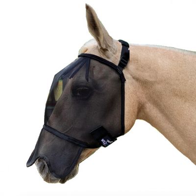 Wild Horse  Horse Fly Veil with Mesh Nose- Fv2