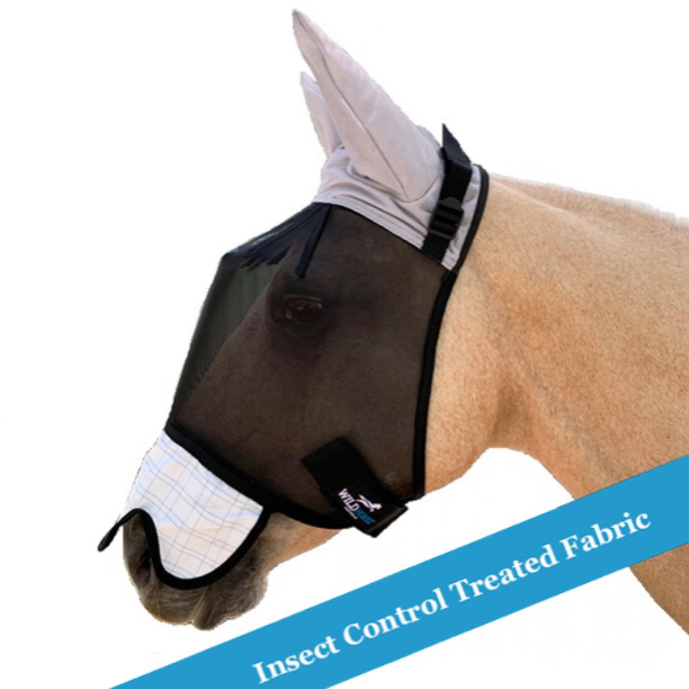 Wild Horse Fly Veil with Ripstop Nose and Mesh Ears FV5