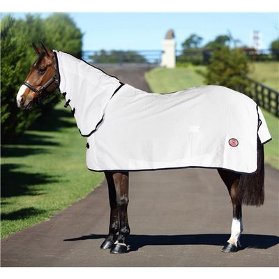 Flag Horse Rug Combo - White w/Navy