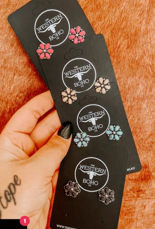 Small Flower Stud Earrings