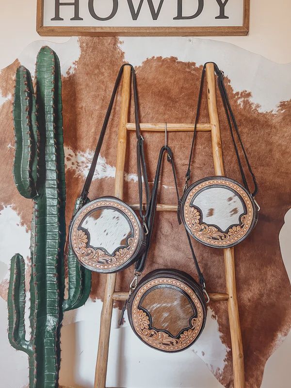 Leather Cowhide Canteen Bag
