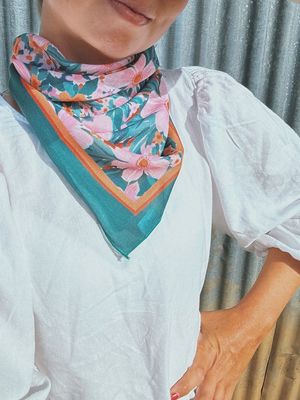 Watermelon Floral Scarf