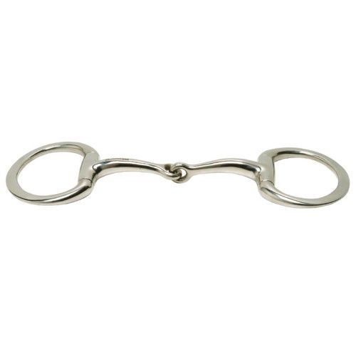 Curved Flat Ring Eggbutt Bit, Size: Cob/12.5cm