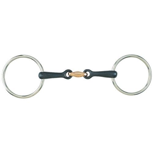 Loose Ring Training Snaffle with Sweet Iron &amp; Copper Mouth, Size: Full/13.5cm