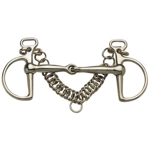 Kimblewick Unslotted Jointed Mouth, Size: Pony