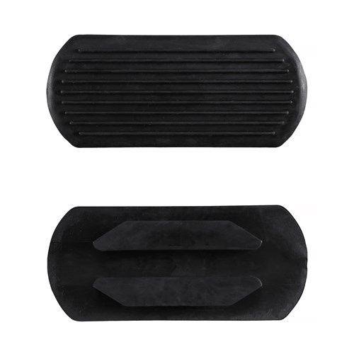 Rubber Stirrup Pads Black, Size: 4 1/2&quot; 11.5cm Black