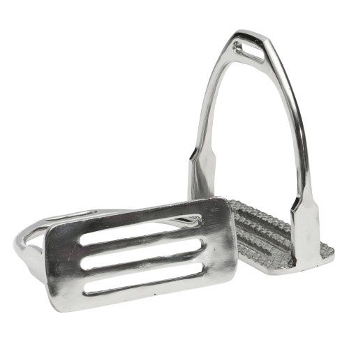 Equisteel Stainless Steel Four Bar Stirrups, Size: XL