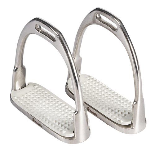 Equisteel Stainless Steel Two Bar Hunting Stirrups, Size: 4.5/11.5cm