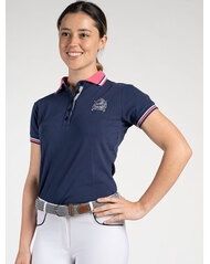 Madison · Navy Ladies Equestrian Polo Shirt