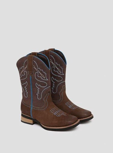 Baxter Youth Western Dark Brown, Size: Size 1