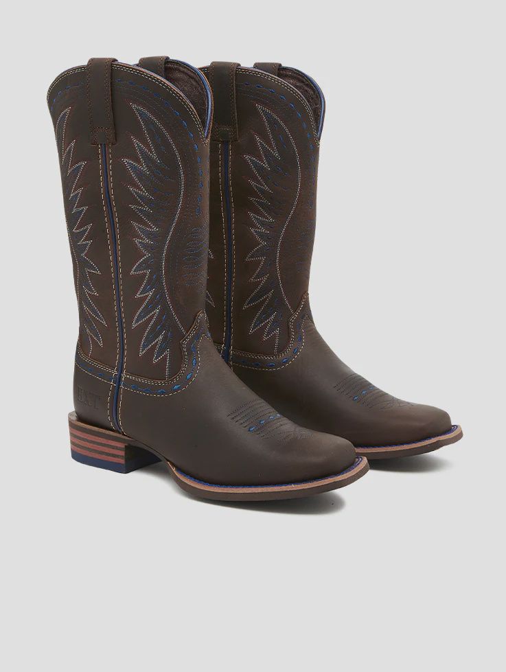 Ladies Western Boot Dixie Square Toe, Size: UK3/AU5