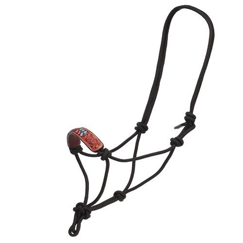 Rope Halter Leather Nose - Sunset Cactus