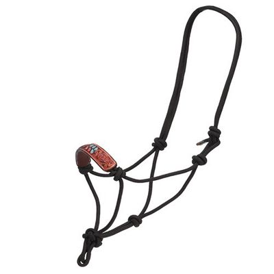 Rope Halter Leather Nose - Sunset Cactus
