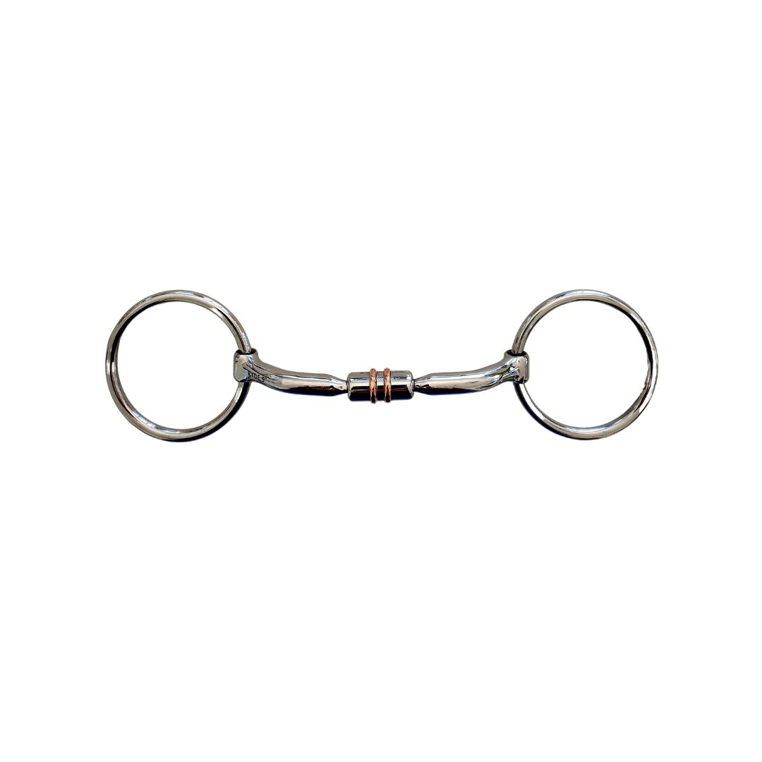 Ryde Bit- Loose Ring With Twin Copper Roller (No.9)