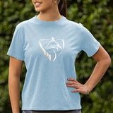 BARE Silver Logo T-Shirt - Light Blue
