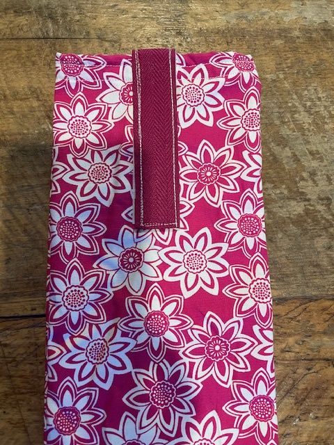Satin lined tail bags - Pink floral