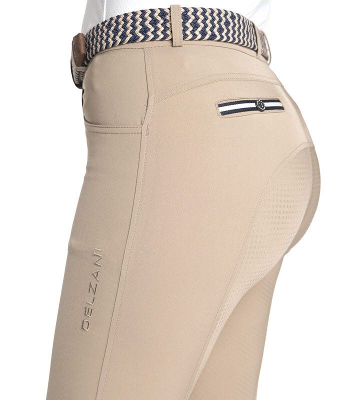 Sara · Taupe Sportz Breeches | Phone Pockets
