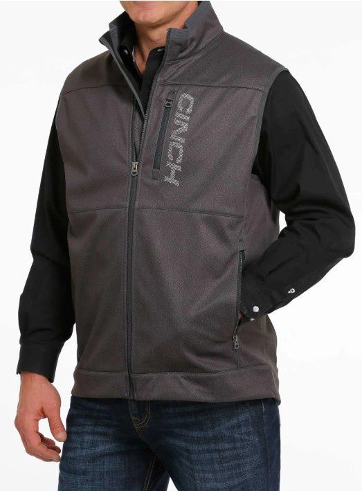 Cinch Mens Charcoal Vest
