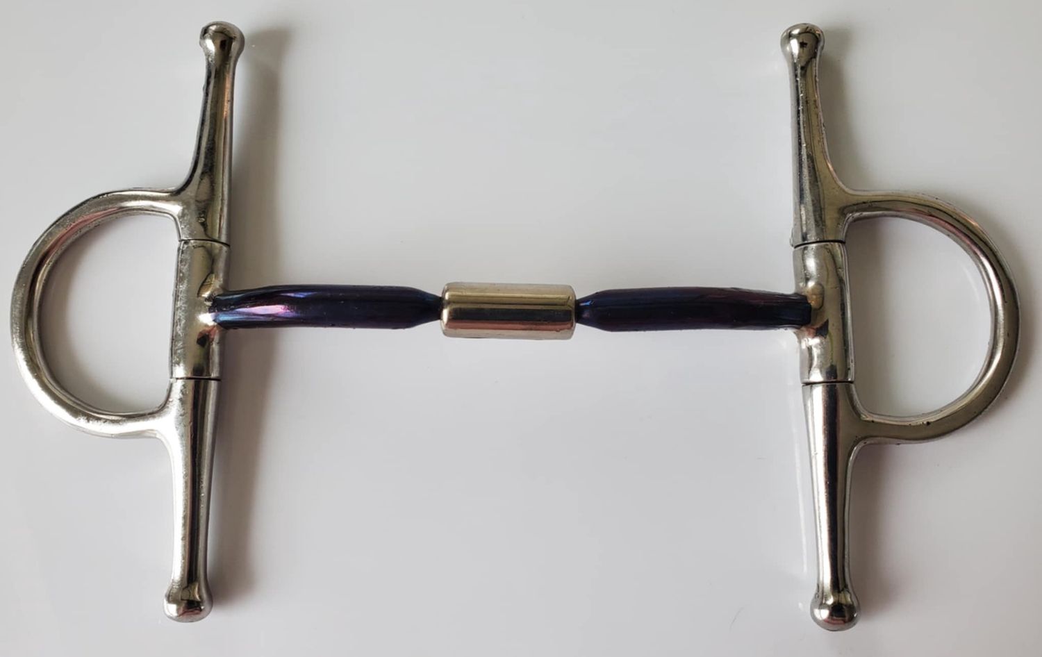 Ryde Bit Full Cheek plain roller Sweet Iron (no.14)