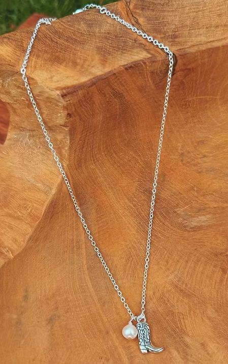 Winona Cowboy Boot Necklace