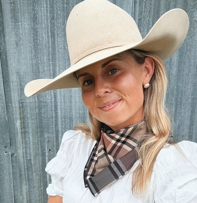 Brown Plaid Scarf
