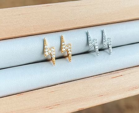 Dazzling Lighting Bolt Earrings