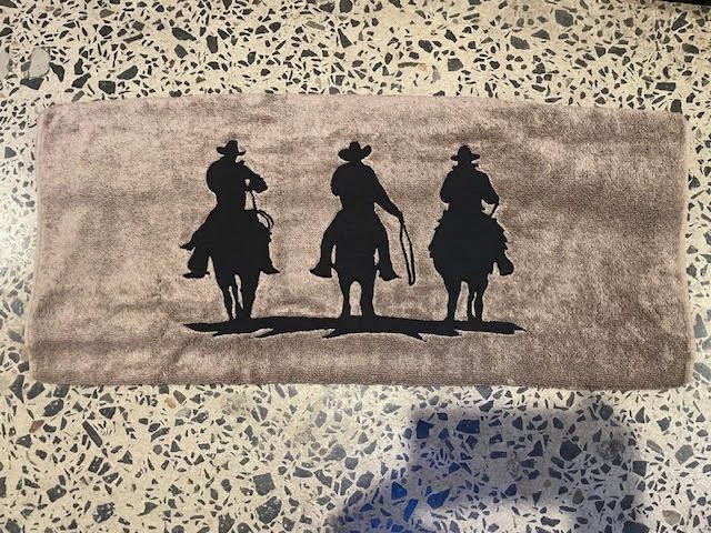 Embroided Towels - Roper, Colour: Dark Grey
