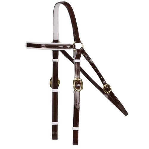 Horse Sense Barcoo Bridle Head - Brass Fittings
