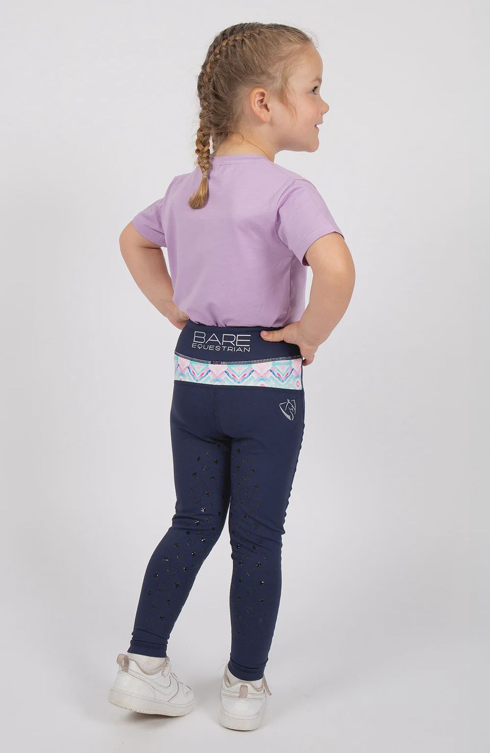 BARE Babes Performance Riding Tights - Navy Azure